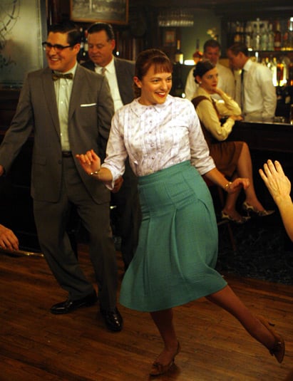 Peggy's green pleated skirt on Mad Men