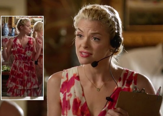 Lemon's red and white wrap dress on Hart of Dixie