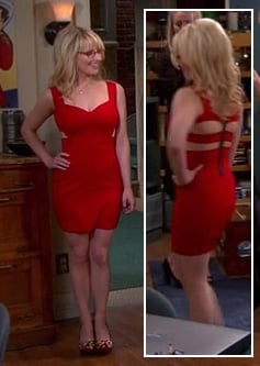 Bernadette's red 'Forever 21' dress on The Big Bang Theory