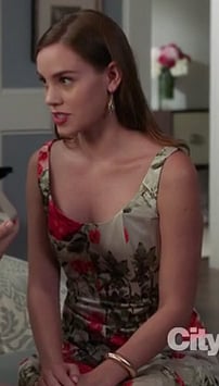 Charlotte's floral dress on Revenge