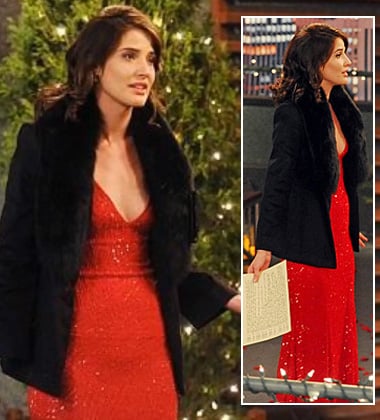 Robin's red glittery gown on How I Met Your Mother