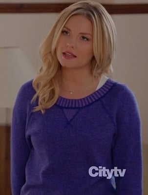 Alex's purple jumper on Happy Endings