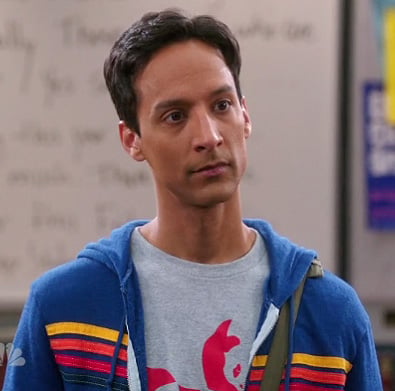 Abed's grey shirt with red panda on Community