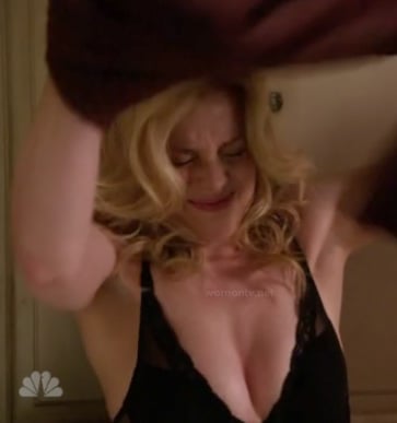 Britta's black bra on Community