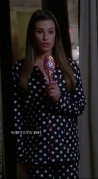 Rachel Berry's polka dot pajamas on Glee