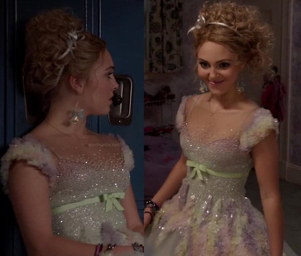 Carrie's dress at the dance on The Carrie Diaries