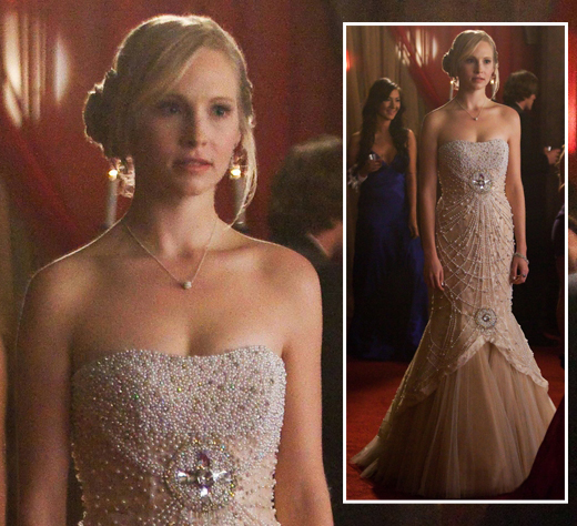 Caroline's prom dress on The Vampire Diaries