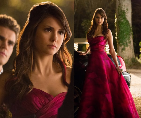 Elena's pink prom dress on The Vampire Diaries