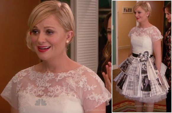 Leslie Knope's wedding dress on Parks and Recreation