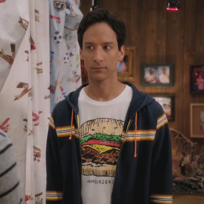 Abed's hamburger shirt on Community