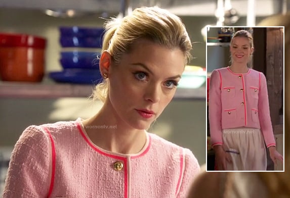 Lemon's pink tweed jacket on Hart of Dixie