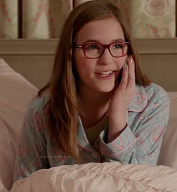 Maddie's blue and pink pajamas on Nashville
