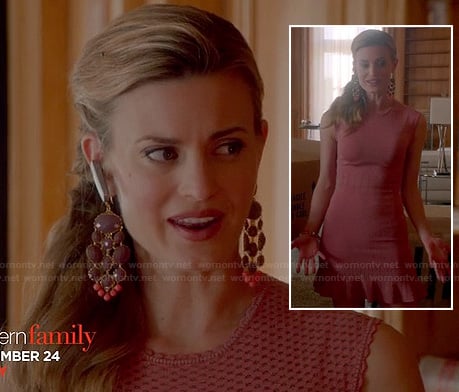 Paige's pink ruffled hem dress on Royal Pains