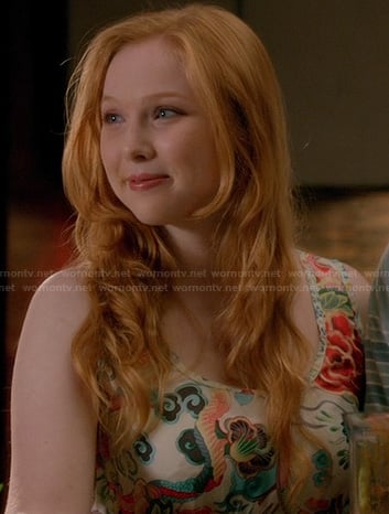 Alexis's floral print tank top on Castle