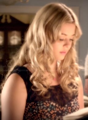 Alison's butterfly print dress on Pretty Little Liars