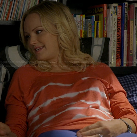Kate's orange tie dye sweatshirt on Trophy Wife