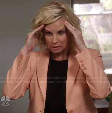 Kristina's peach blazer on Parenthood