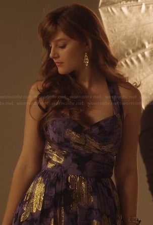 Layla's blue and silver photoshoot dress on Nashville