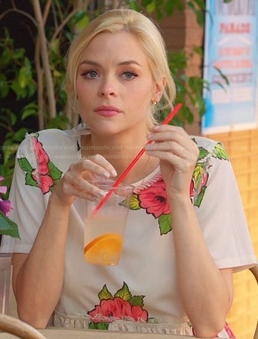Lemon's rose print dress (inside out) on Hart of Dixie