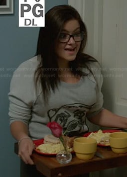 Alex's bear sweater on Modern Family