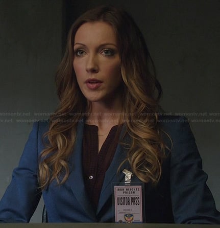 Laurel's blue blazer on Arrow