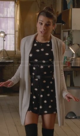 Rachel's polka dot romper on Glee