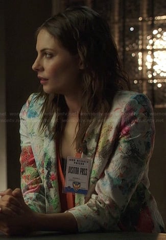 Thea's floral blazer on Arrow