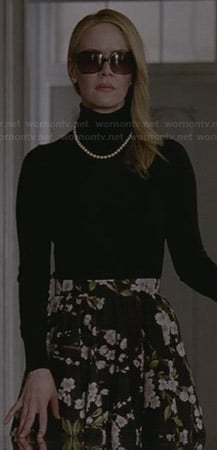 Cordelia's black floral skirt on American Horror Story