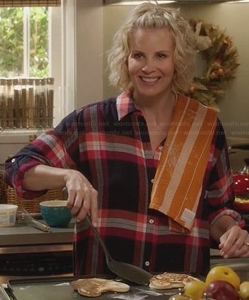 Kristina's plaid flannel pyjama shirt on Parenthood
