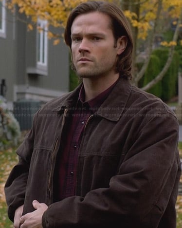 Sam's brown zip front jacket on Supernatural