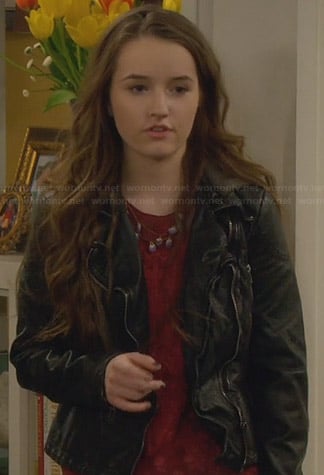 Eve's leather jacket on Last Man Standing