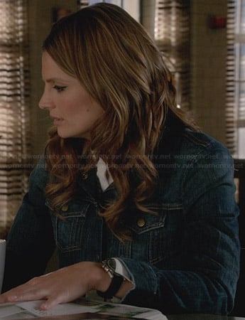 Kate's denim jacket on Castle