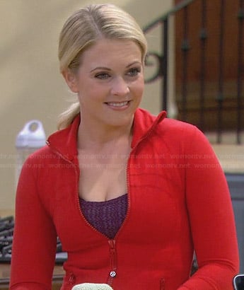 Mel's red track jacket on Melissa and Joey