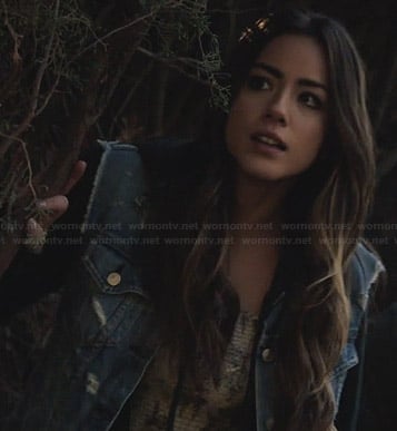 Skye's denim vest on Agents of SHIELD