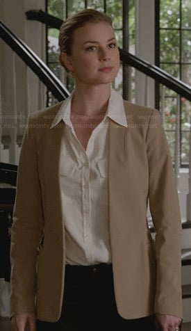 Emily's beige blazer on Revenge