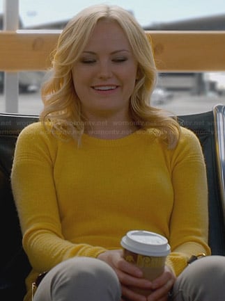 Kate's yellow sweater on Trophy Wife