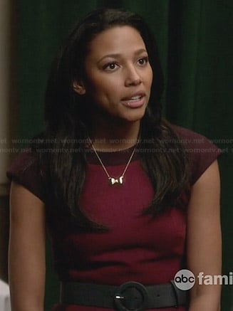 Lacey's purple and burgundy dress on Twisted