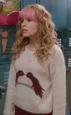 Lisa's love birds sweater on Suburgatory