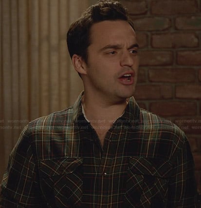 Nick's green plaid shirt on New Girl