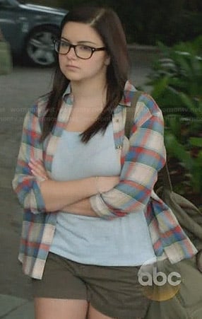 Alex's plaid shirt on Modern Family