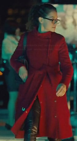 Cosima's red coat on Orphan Black
