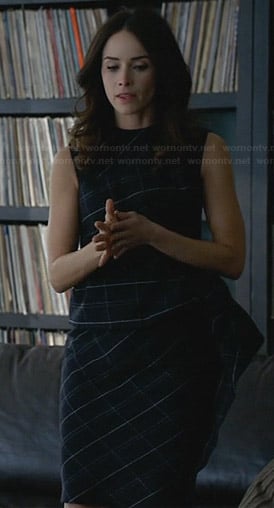 Dana's plaid peplum dress on Suits