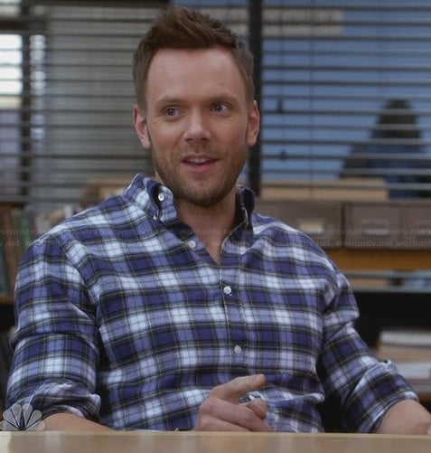 Jeff's blue flannel shirt on Community