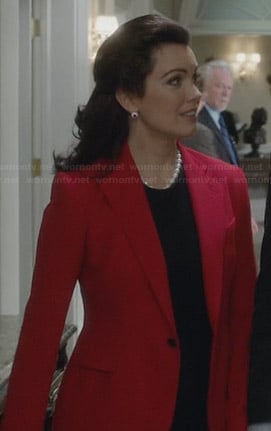 Mellie's red blazer on Scandal