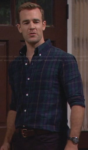 Will's navy and green plaid shirt on Friends With Better Lives