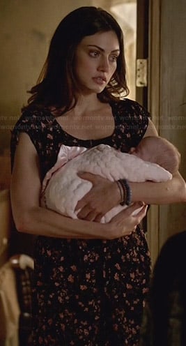 Hayley's black floral dress on The Originals