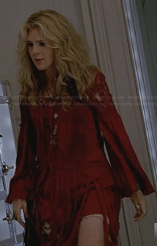 Misty's red fringed dress on American Horror Story