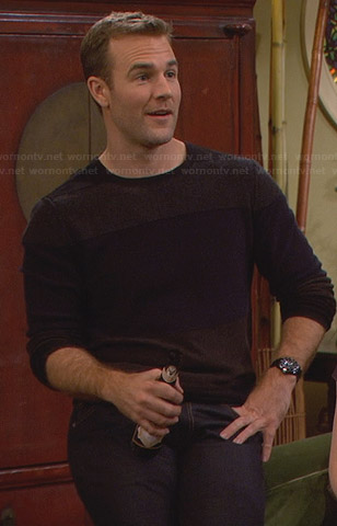 Will's colorblock sweater on Friends with Better Lives