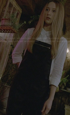 Zoe's leather overalls on American Horror Story