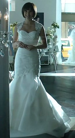 Heather's wedding dress on Beauty and the Beast